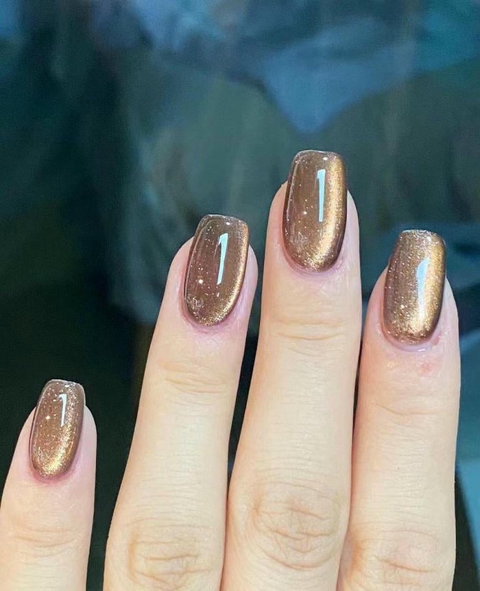 mẫu nail mắt mèo đẹp