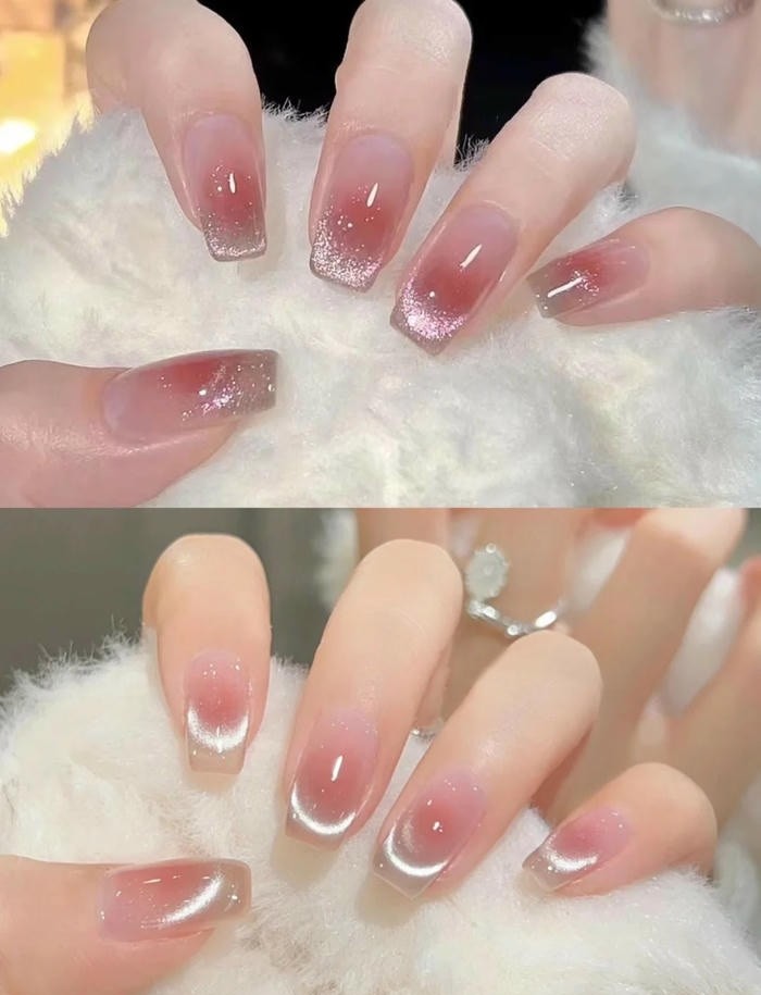 mẫu nail mắt mèo đẹp