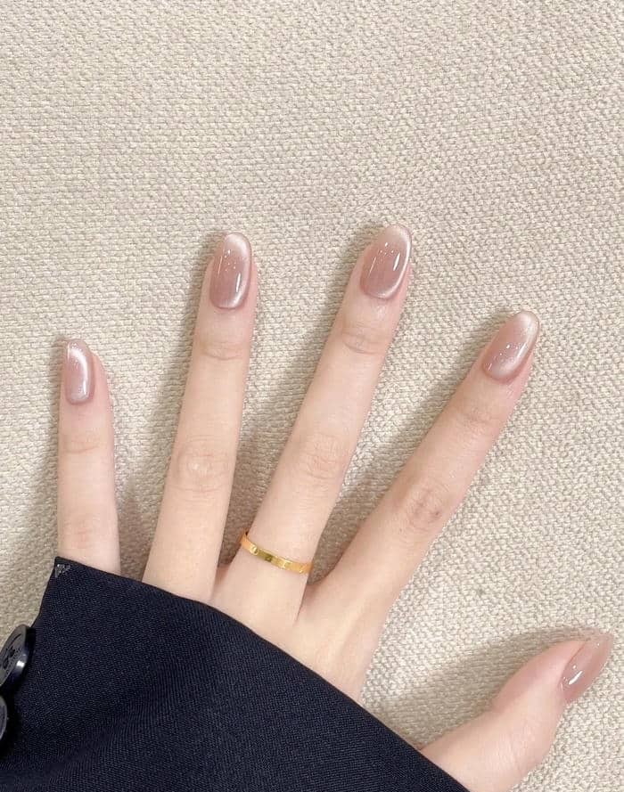 mẫu nail mắt mèo tinh tế