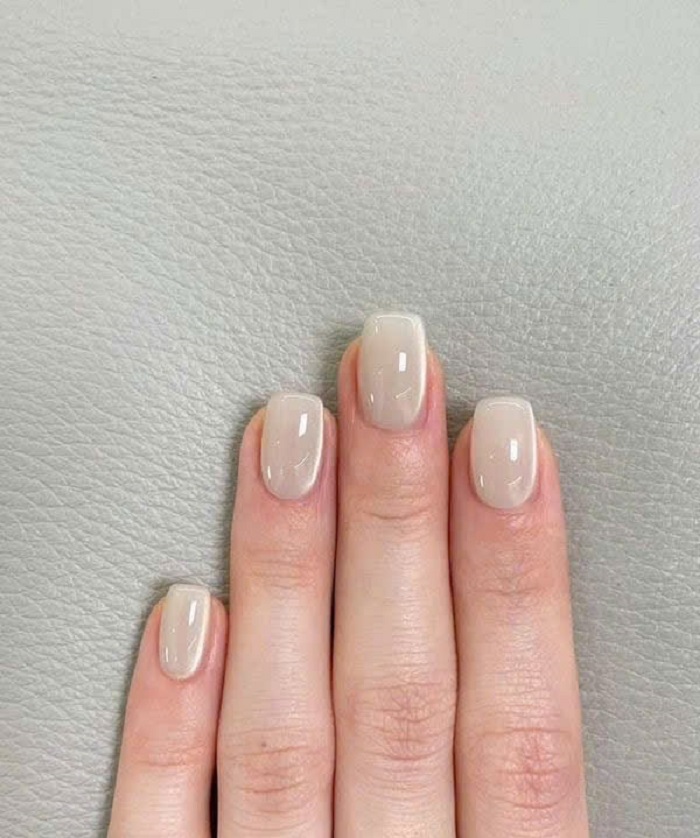 mẫu nail mắt mèo trắng