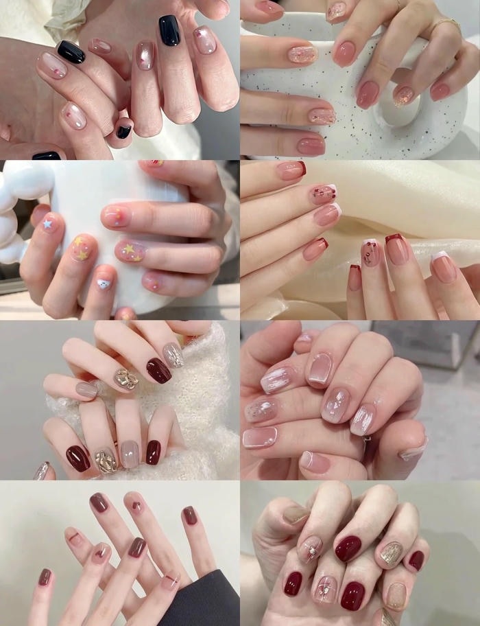 mẫu nail móng ngắn đẹp
