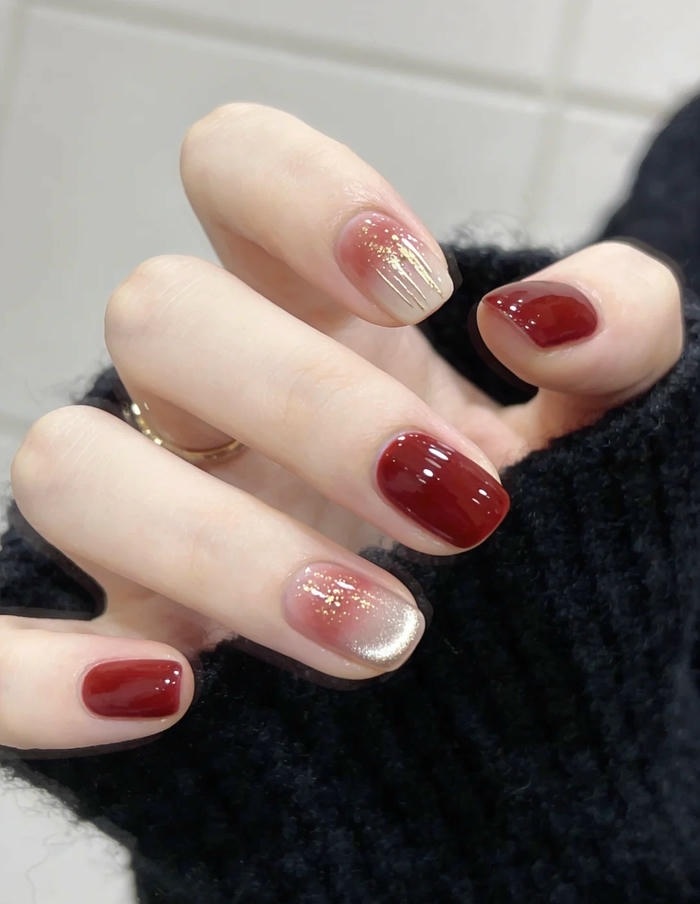 mẫu nail móng ngắn đơn giản