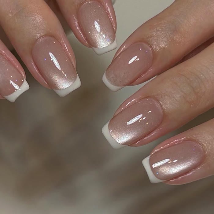 mẫu nail móng vuông ngắn