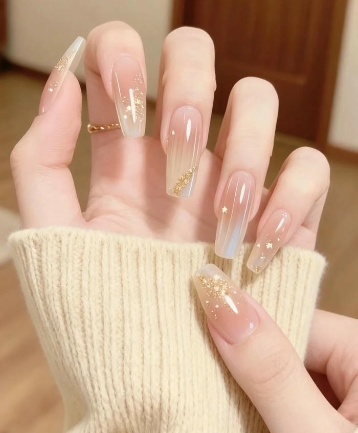 mẫu nail móng vuông tinh tế
