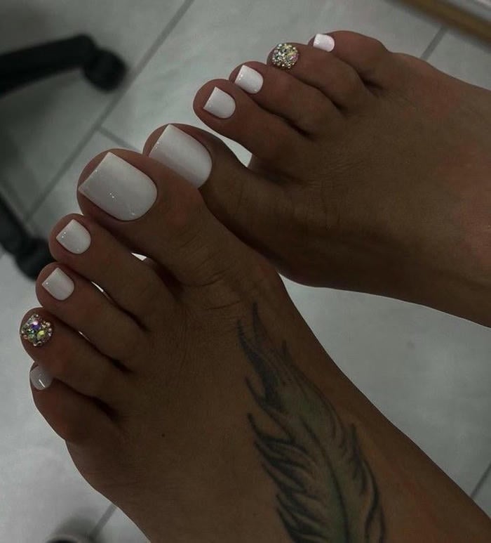 mẫu nail noel chân