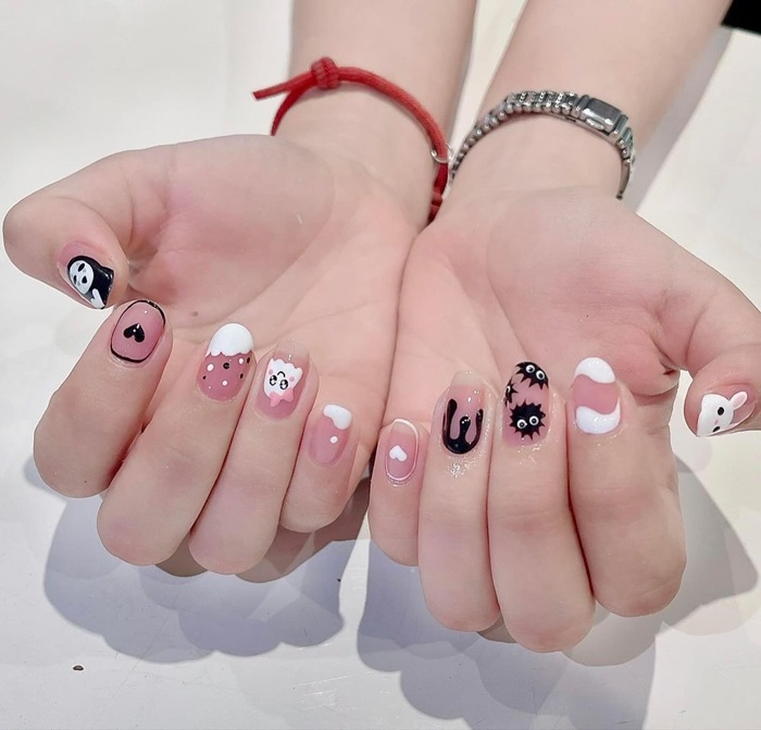 mẫu nail sơn thạch