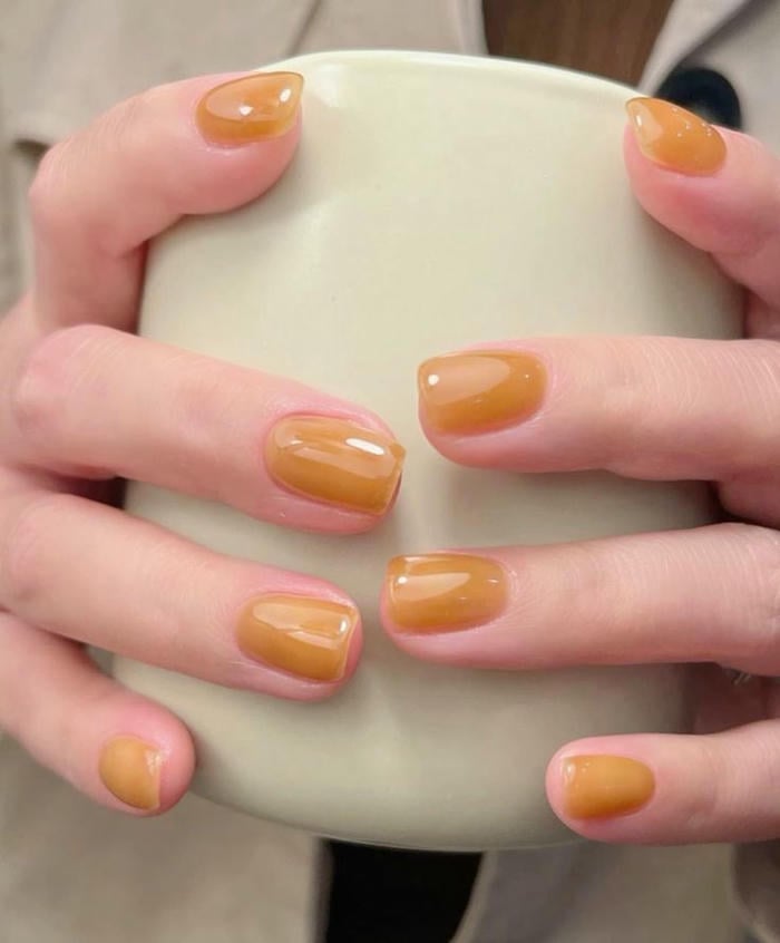 mẫu nail sơn thạch đơn giản