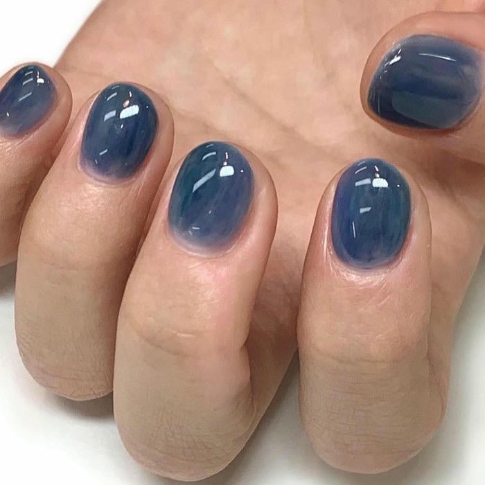 mẫu nail sơn thạch hồng