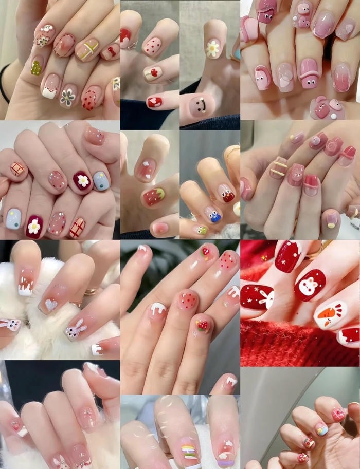 mẫu nail vẽ cute cho nàng