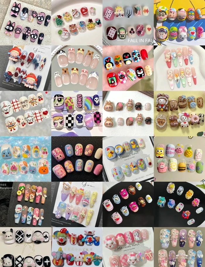 mẫu nail vẽ cute nổi bật