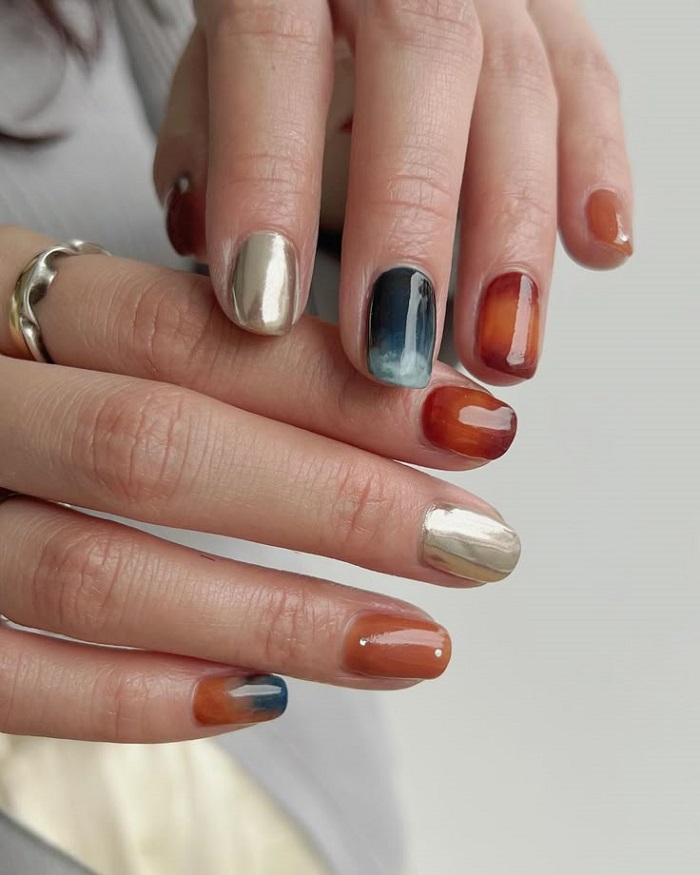 mẫu nail vuông đẹp