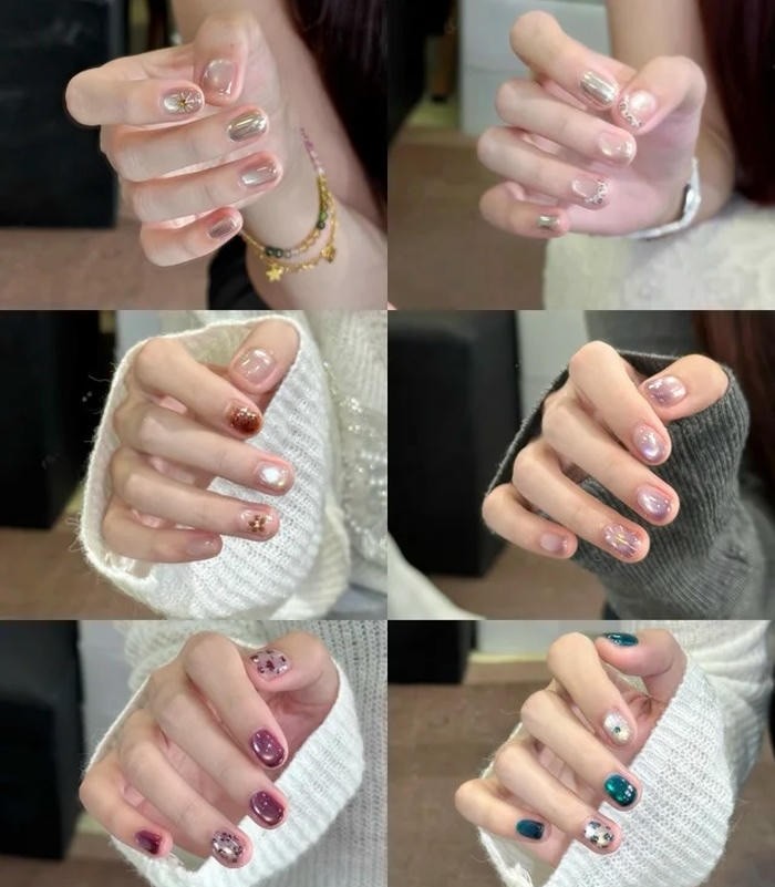 mẫu thiết kế nail mắt mèo