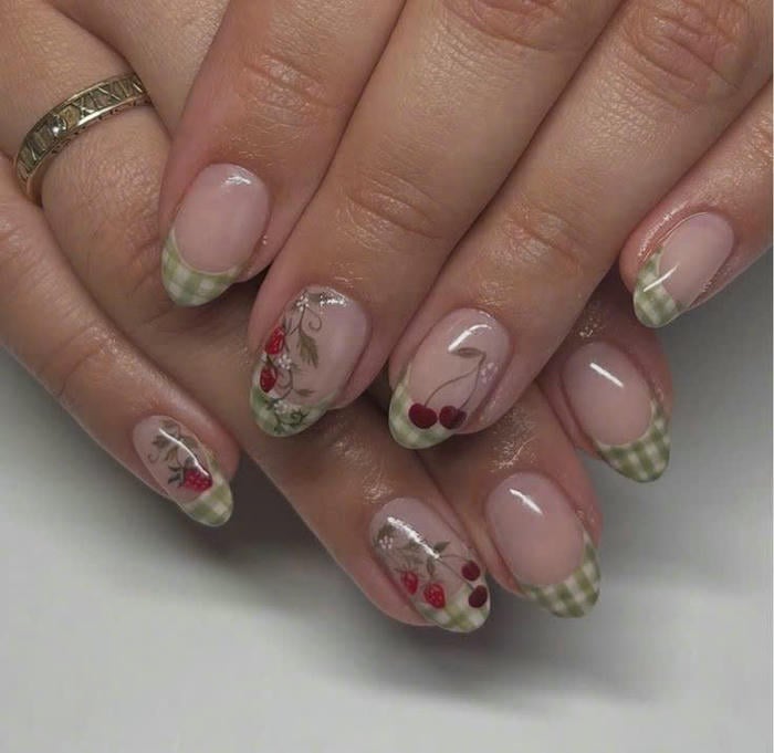 mẫu vẽ hoa nail cực đẹp