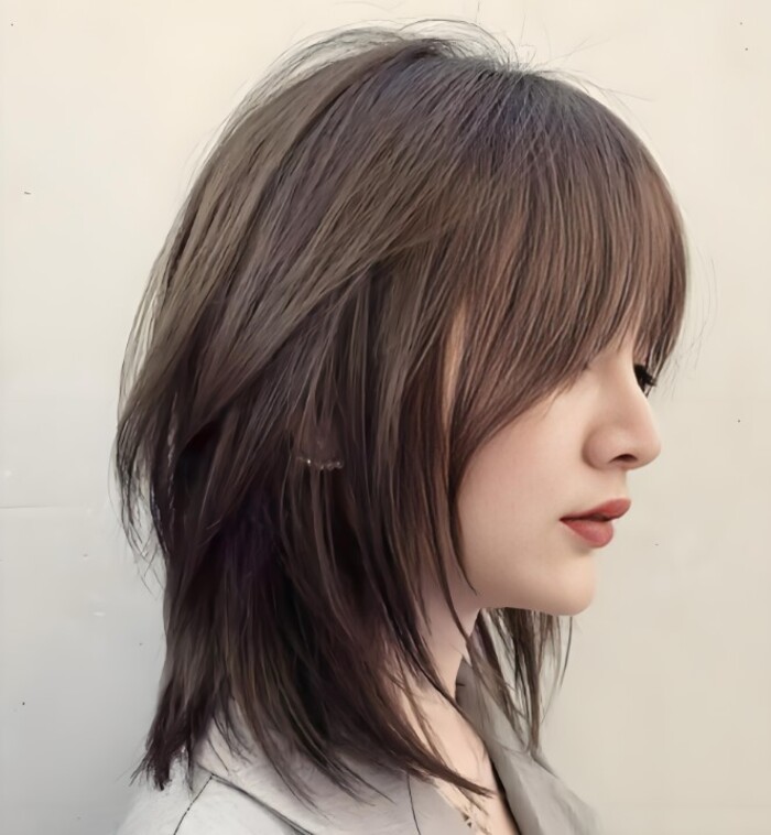 mullet ngắn nữ
