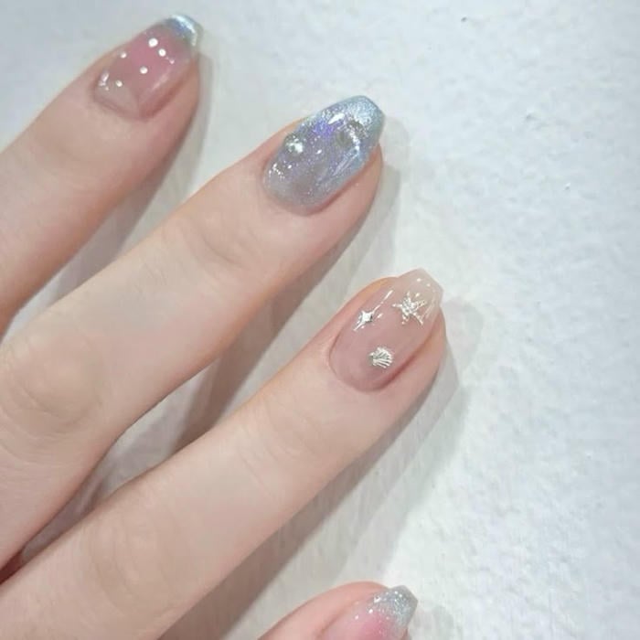 nail ánh ngọc trai cực đẹp