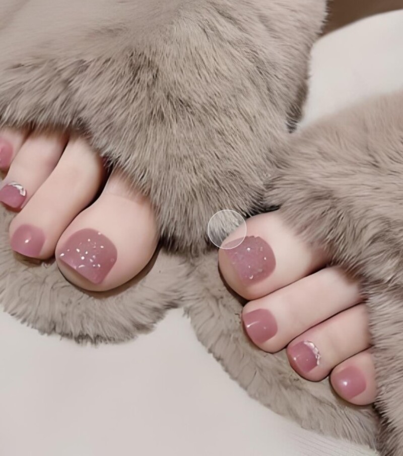 nail chân cô dâu 2