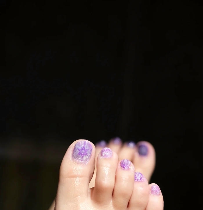 nail chân kim tuyến cực đẹp