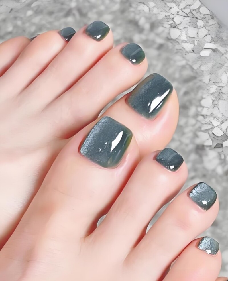 nail chân màu thạch