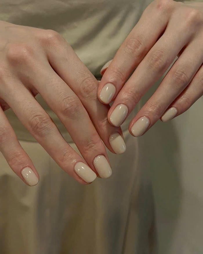 nail chân màu trắng