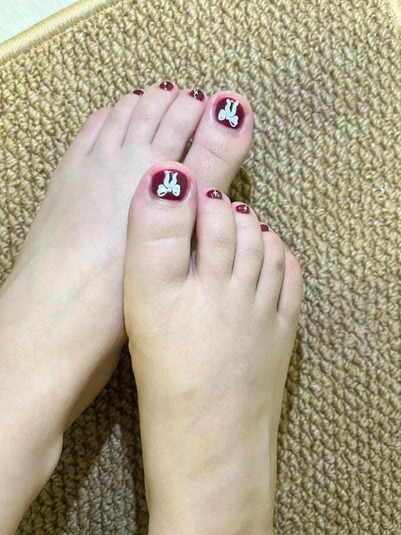 nail chân tết cực nổi bật