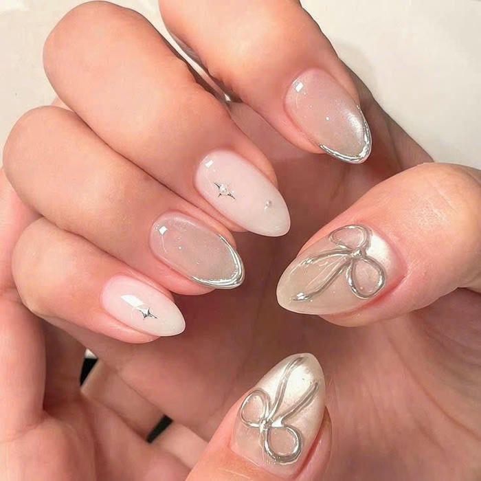 nail chân trắng sữa