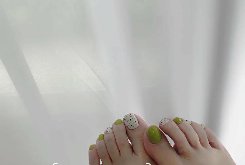 nail chân trứng cút cực dễ thương