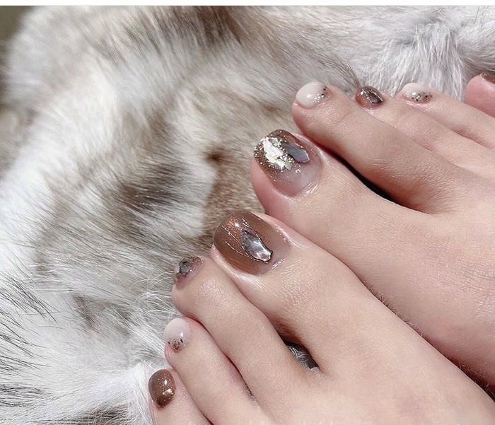 nail chân vân đá cá tính