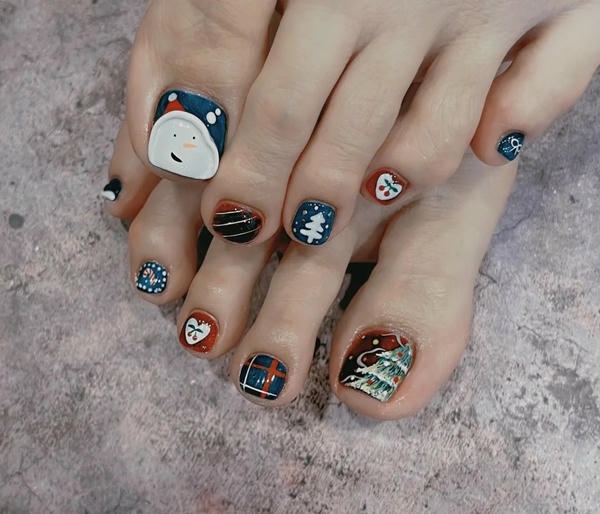 nail giáng sinh trẻ trung