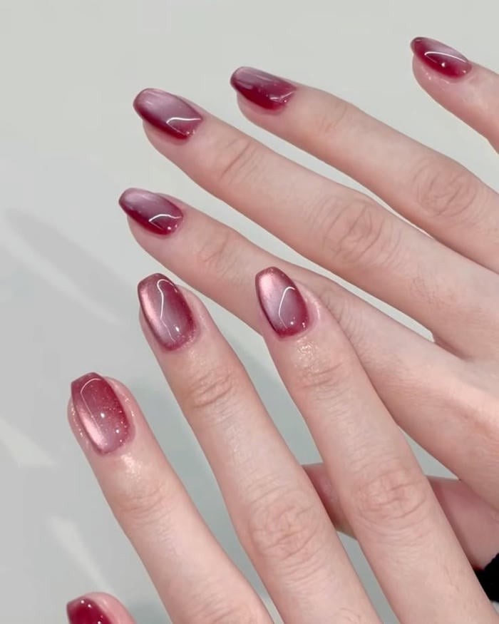 nail mắt mèo kim cương hồng