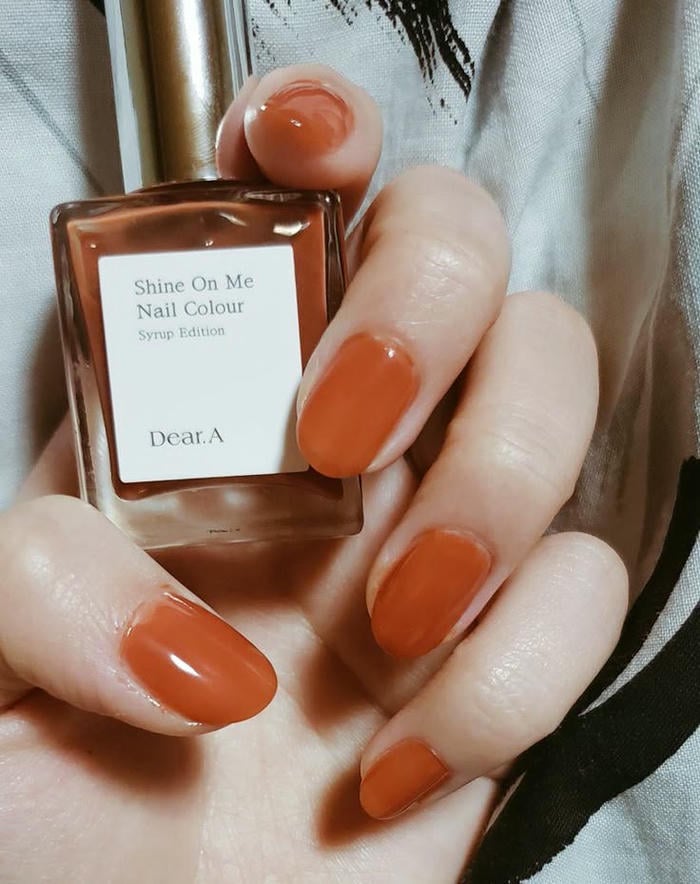 nail màu đỏ thạch