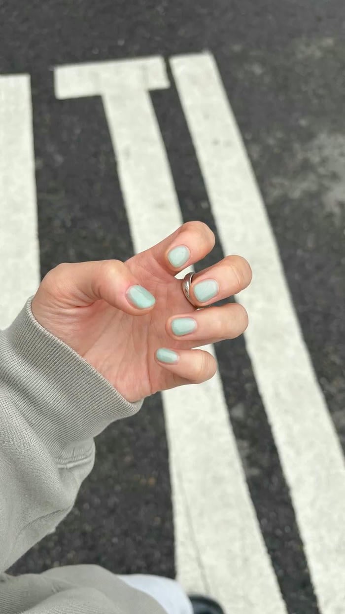 nail màu hồng thạch