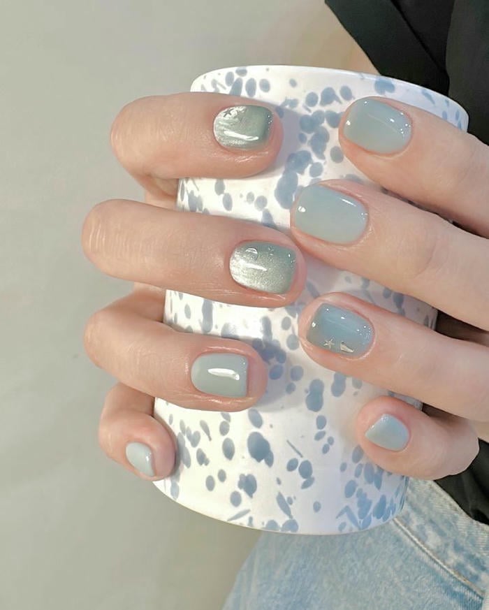 nail móng ngắn cute