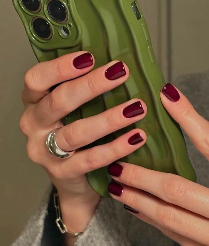 nail móng vuông đơn giản