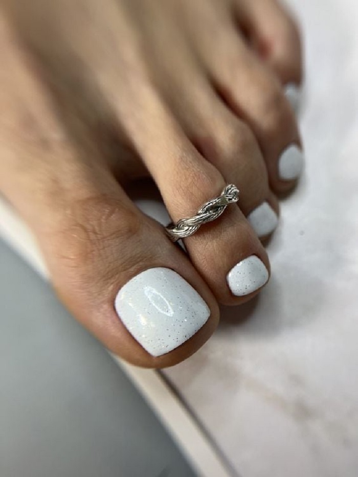 nail noel chân