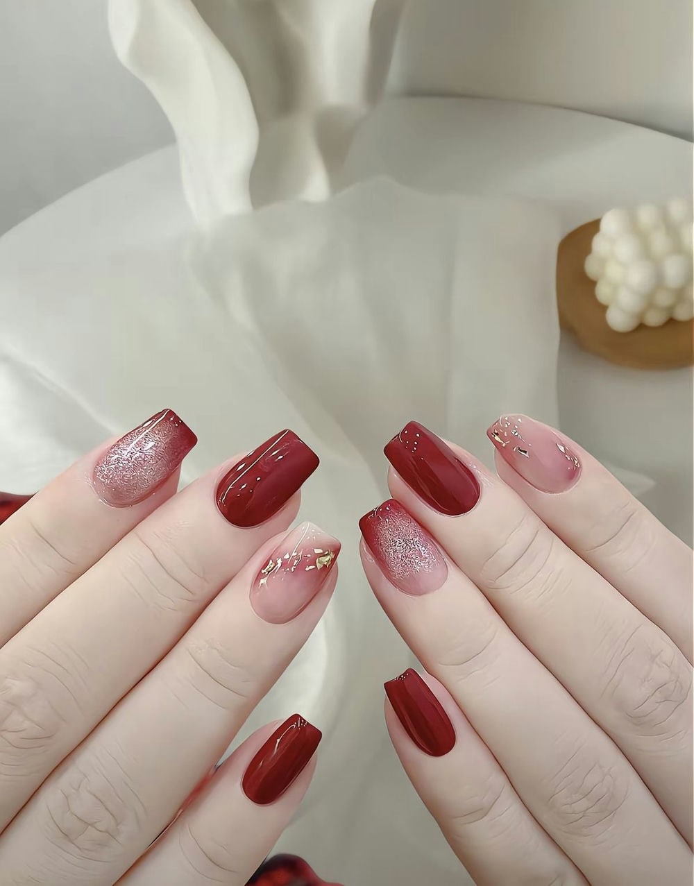 nail tết lấp lánh dịu