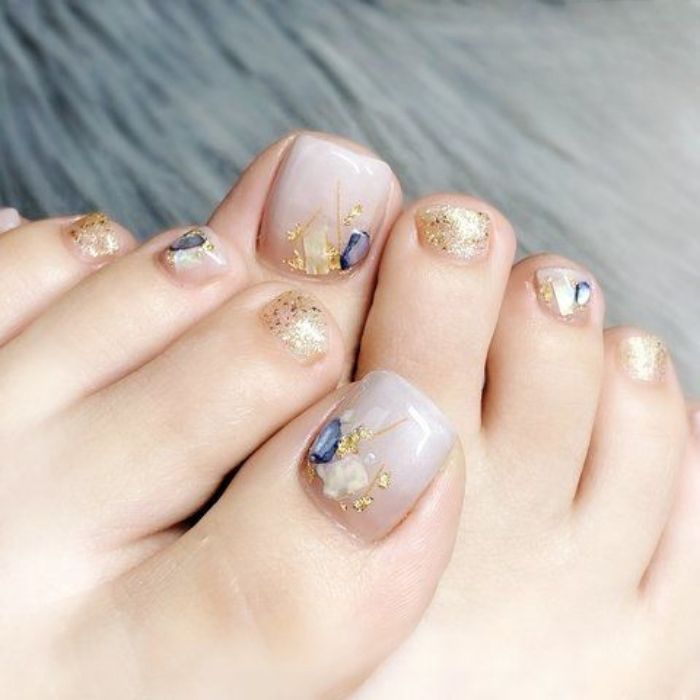 nail thạch hồng mắt mèo
