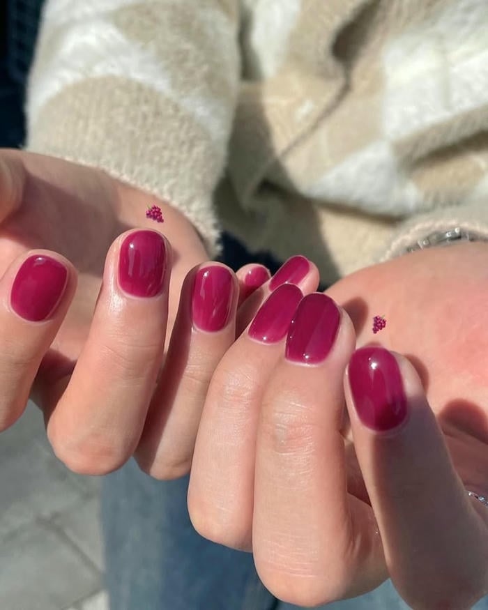 nail thạch hồng mắt mèo