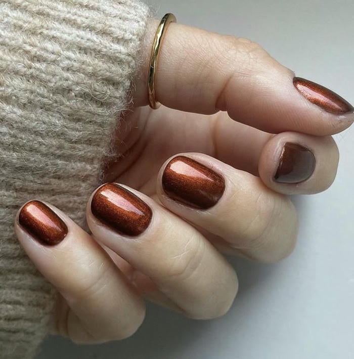 nail thạch nâu