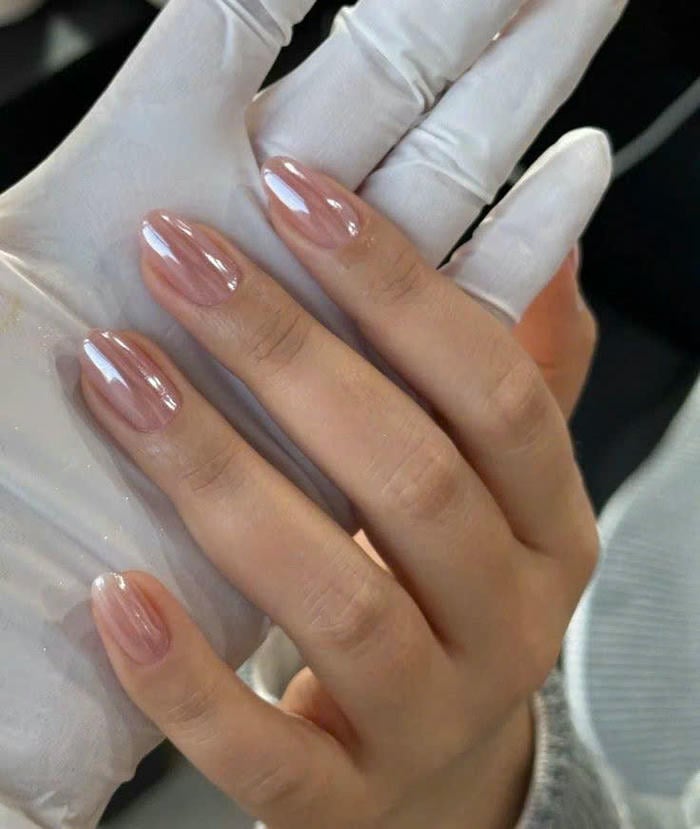 nail trắng gương cực đẹp