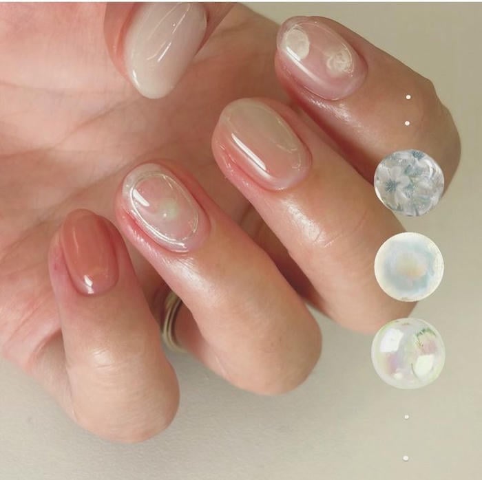 nail tráng gương nổi