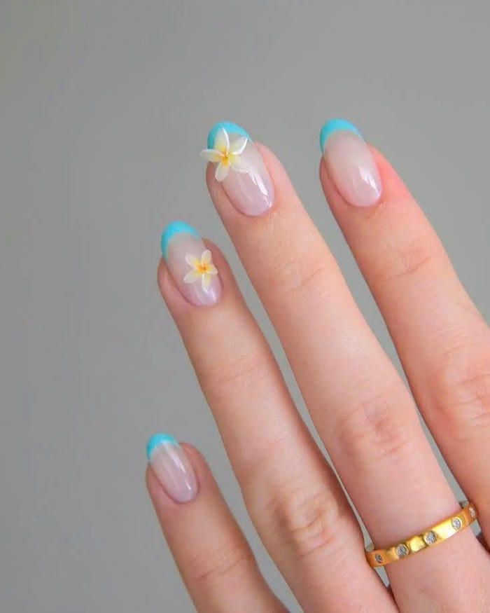 nail vẽ hoa đơn giản đẹp