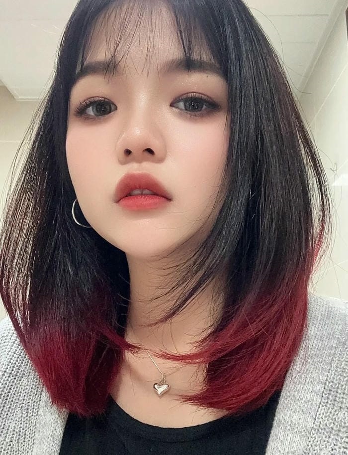 nhuộm tóc nửa đuôi