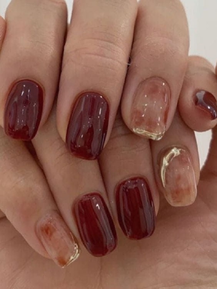 sơn nail màu nâu đất