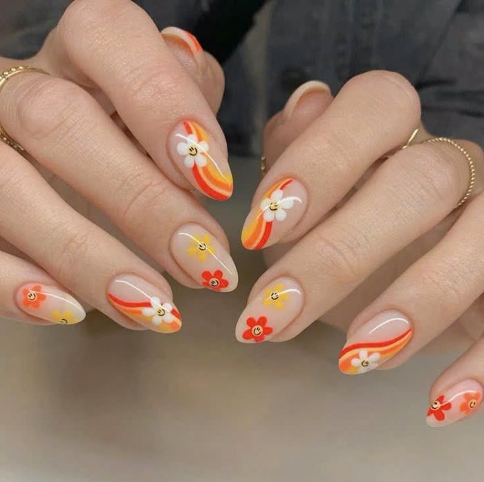 vẽ hoa nail cơ bản