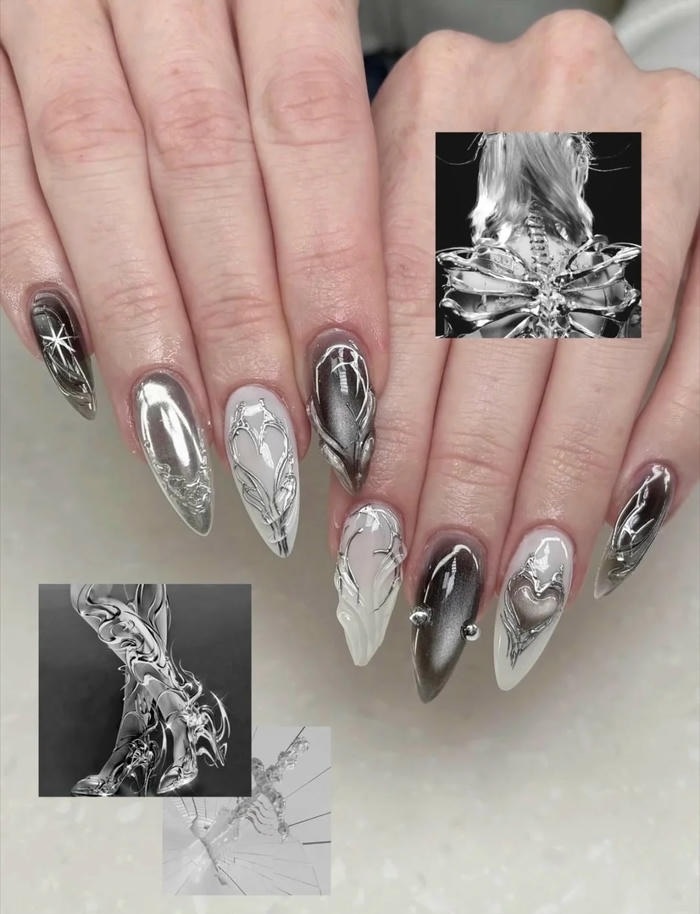 分享一组超戳赛博心的金属风美甲💅_1_晚睡小狗mcj_来自小红书网页版