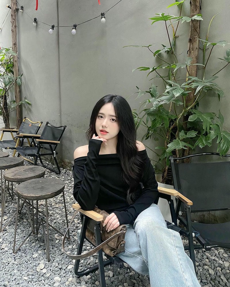 ảnh gái xinh cute tóc dài