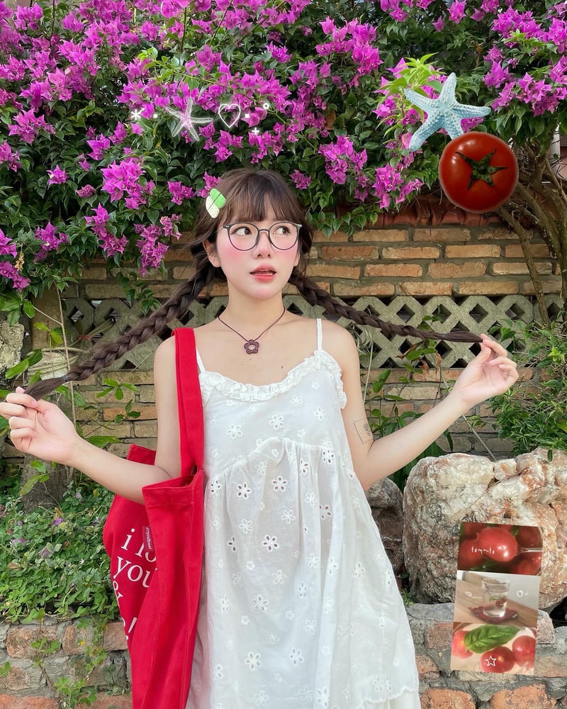 ảnh gái xinh đeo kính đáng yêu
