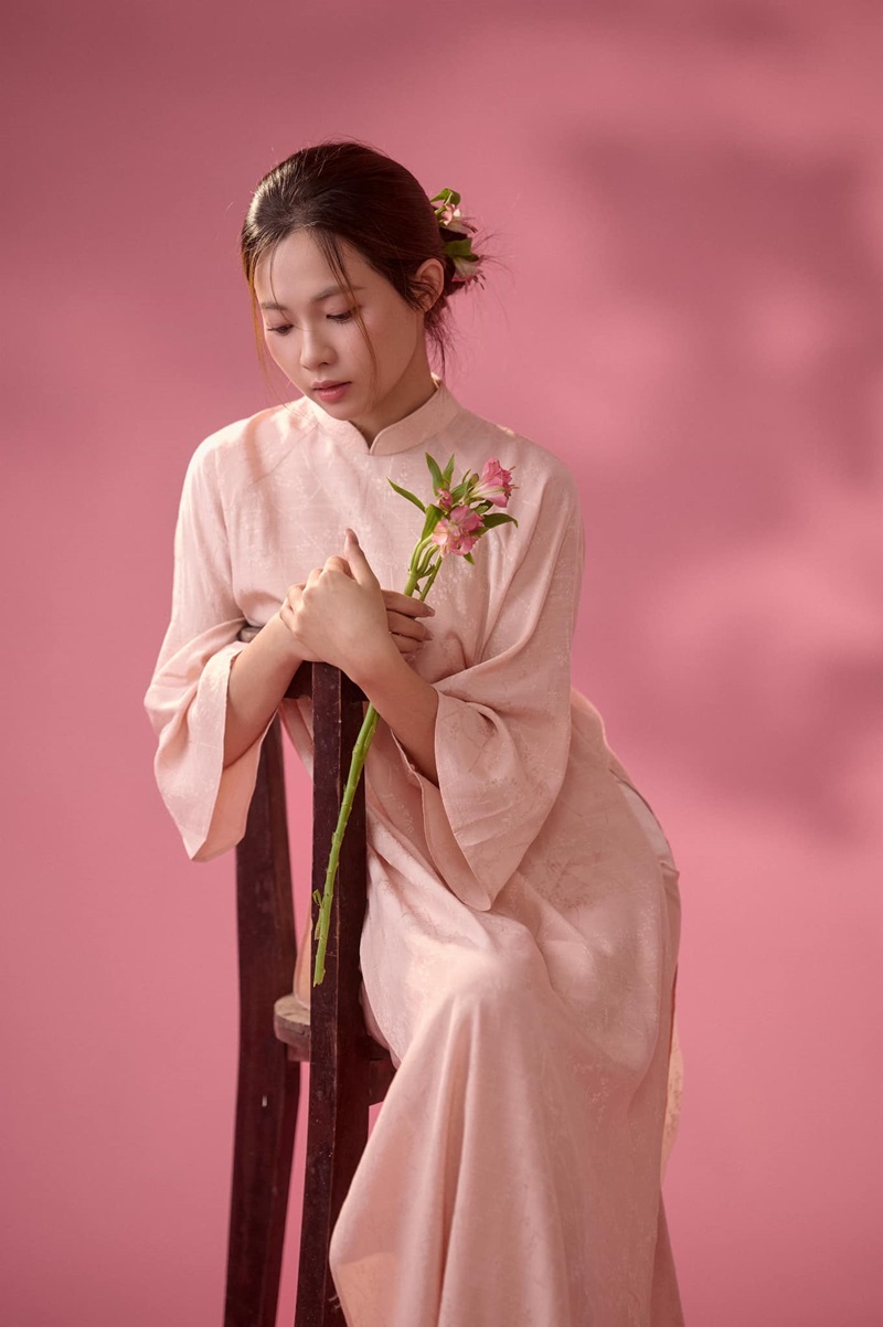 ảnh gái xinh mặc áo dài cực dễ thương