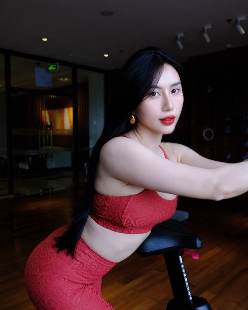 ảnh gái xinh tập gym dễ thương