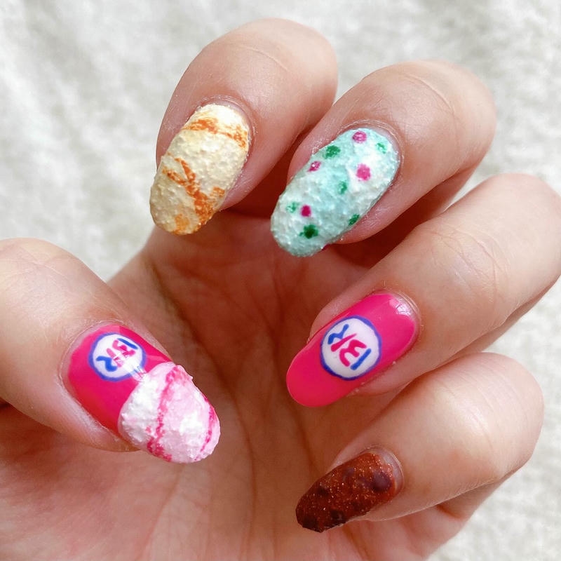 ảnh nail kem chảy